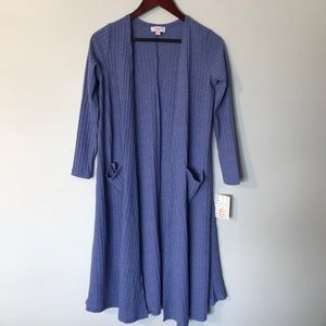 NWT LuLaRoe Sarah Periwinkle Ribbed XS